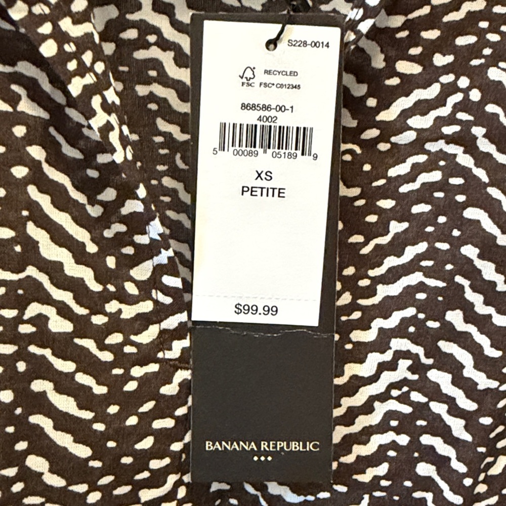 Banana Republic Monochrome Long Sleeve Dress - Picture 3 of 4